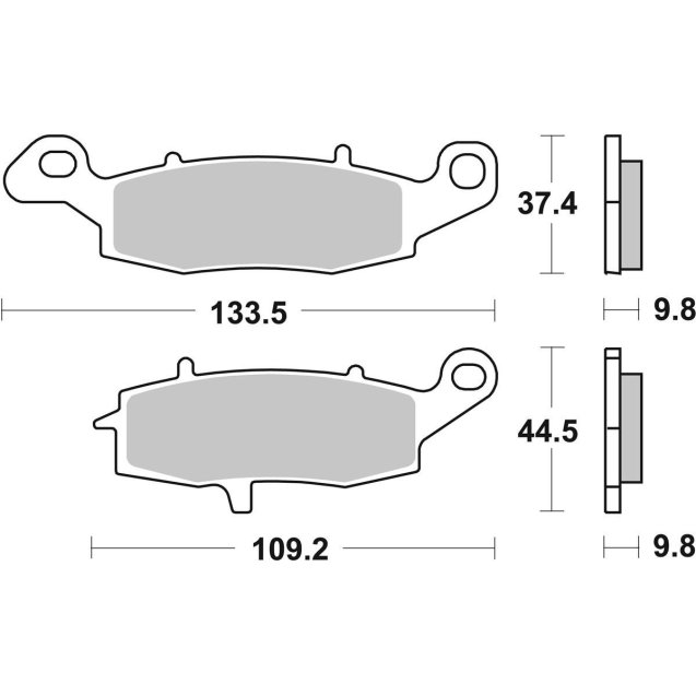 Гальмівні колодки SBS Performance Rear Brake Pads