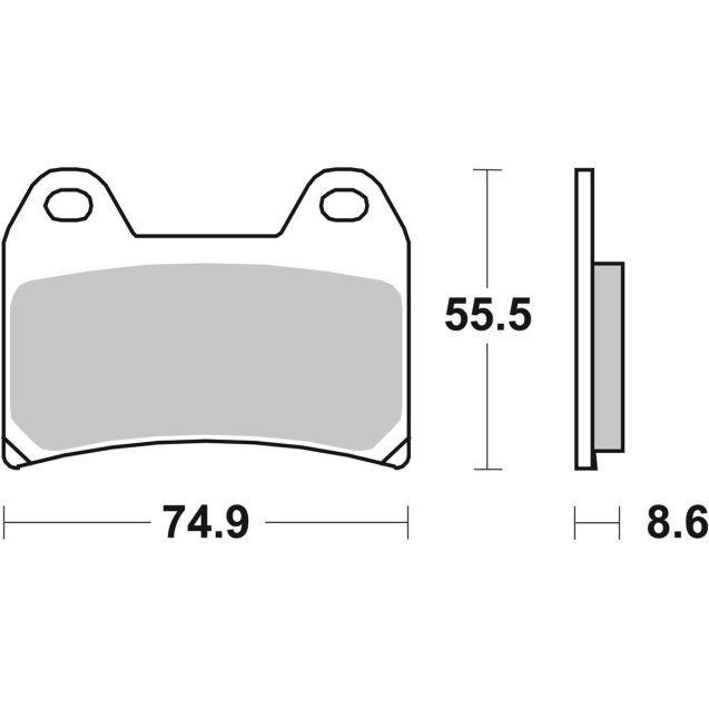 Гальмівні колодки SBS Upgrade Front Brake Pads