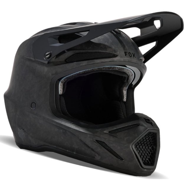 Шолом FOX V3 RS CARBON SOLID HELMET [Matte Black]