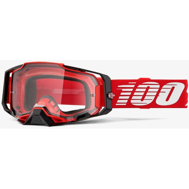 Окуляри 100% ARMEGA Goggle Red - Clear Lens