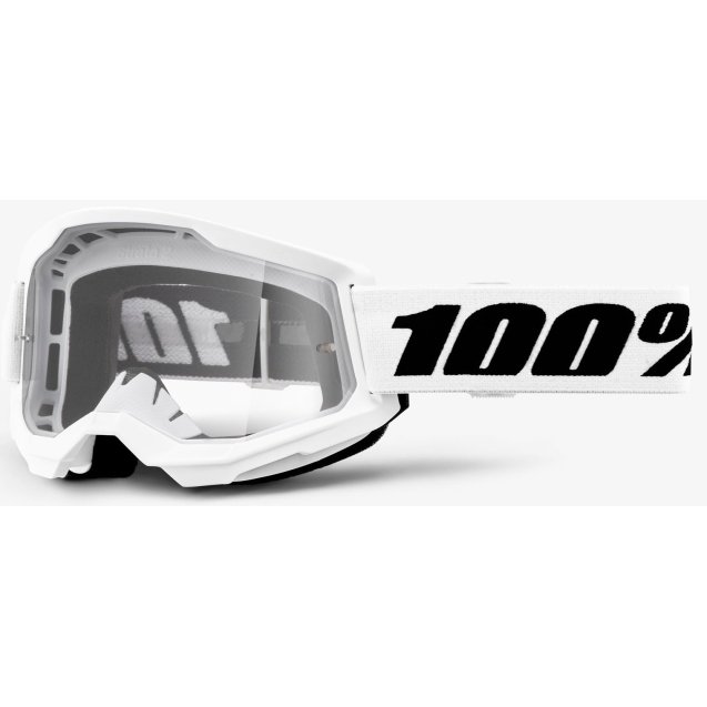 Окуляри 100% STRATA 2 Goggle White - Clear Lens