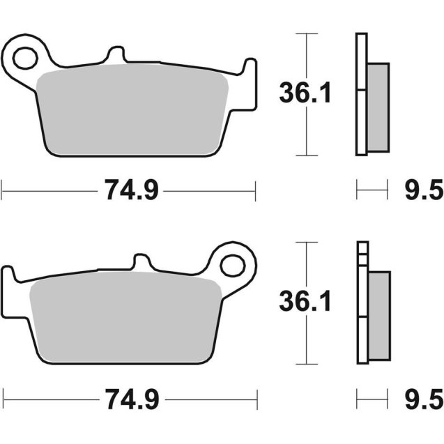 Гальмівні колодки SBS Racing Brake Pads