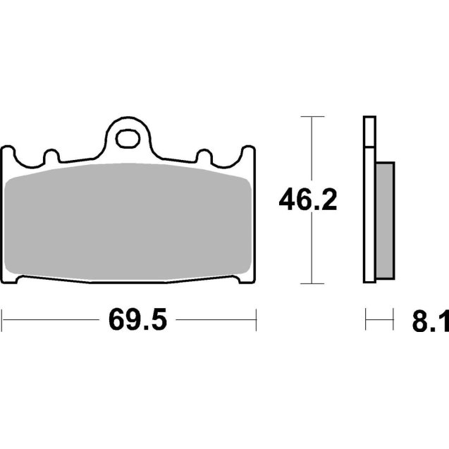 Гальмівні колодки SBS Track Days Front Brake Pads