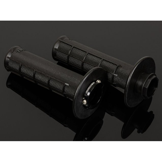 Гріпси Renthal MX R-Works Lock-On Grips - Half Waffle [Black]