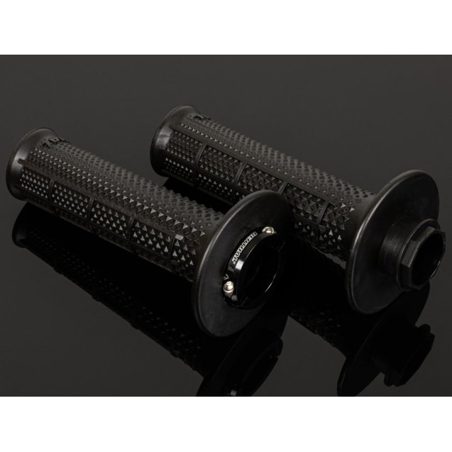 Гріпси Renthal MX R-Works Lock-On Tapered Grips - Half Waffle [Black]