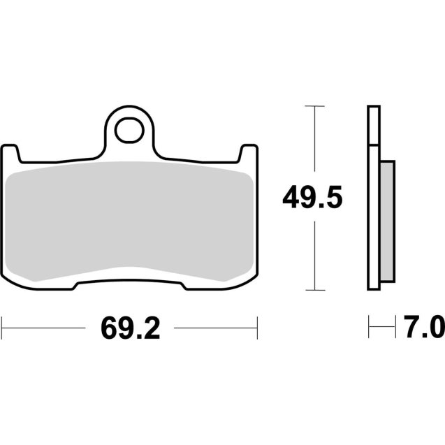 Гальмівні колодки SBS High Performance Front Brake Pads