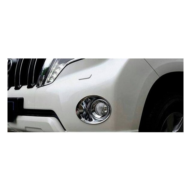 Toyota Prado 150 2014+ накладки хром на противотуманные фары