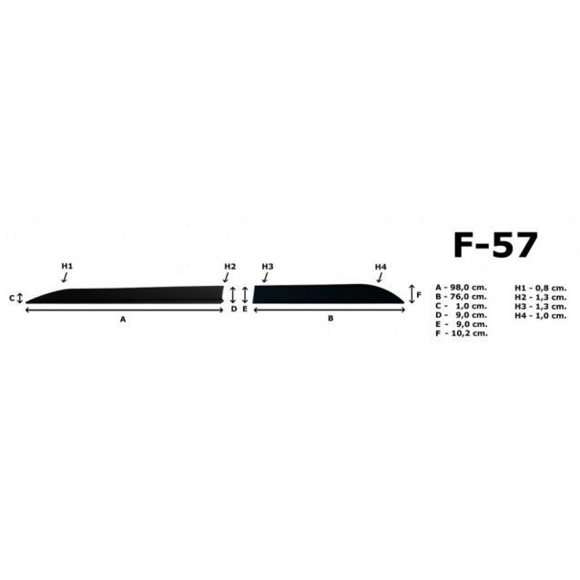 Молдинги на двери Automotiva F-57 / side door moldings