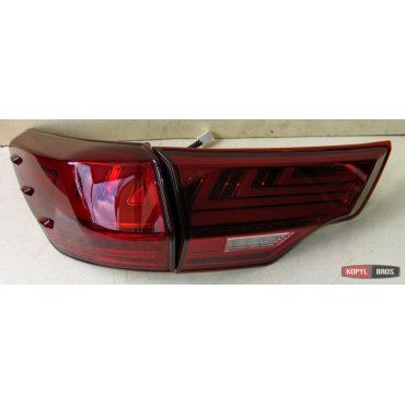 Toyota Highlander 2014 XU50 оптика Lexus стиль задняя LED красная тип CP