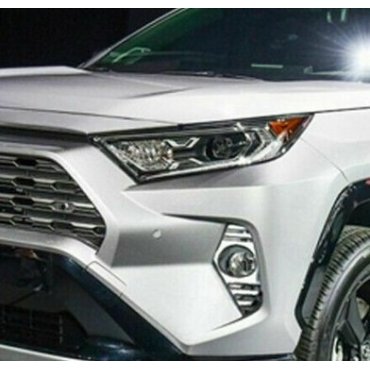 Toyota RAV 4 2019+ хром накладки на противотуманные фары тип A