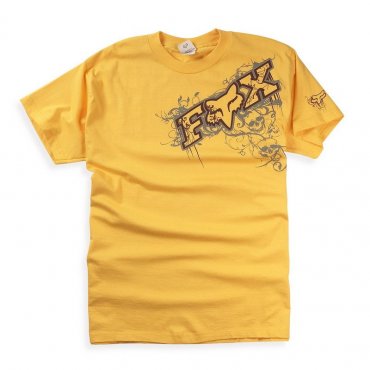 Футболка FOX Short Sleeve Tee - GRAVEYARD [Yellow]