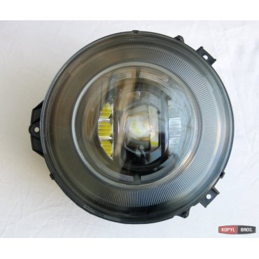 Mercedes Benz G-klasse W463 2007+ оптика передняя черная Full LED стиль 2018+
