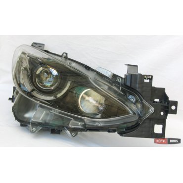 Mazda 3 Axela 2014+ тюнинг оптика передняя ксенон стиль Spoon LD