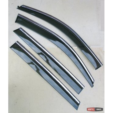 Haval H6 2017+  ветровики дефлекторы окон ASP с молдингом нержавеющей стали / sunvisors