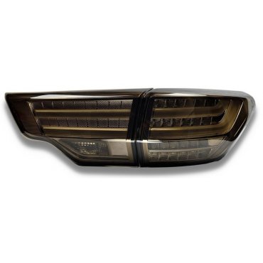 Toyota Highlander 2014 оптика BMW стиль задняя LED черная / Led taillights smoked XU50 BMW style