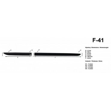 Молдинги на двери Automotiva F-41 / side door moldings  