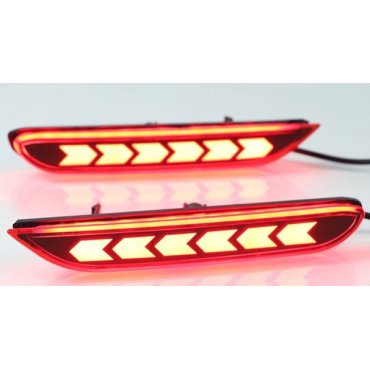 Nissan Juke LED вставки катафоты в задний бампер 2 режима WC1