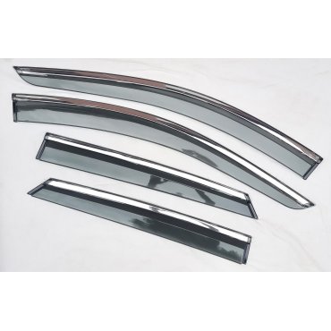 Cadillac XT5 2017+ ветровики дефлекторы окон ASP с молдингом нержавеющей стали / sunvisors