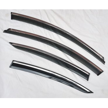 Mazda CX-30 2020+ ветровики дефлекторы окон ASP с молдингом нержавеющей стали / sunvisors