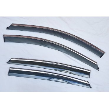 Chery Tiggo 2 2017+ ветровики дефлекторы окон ASP с молдингом нержавеющей стали / sunvisors