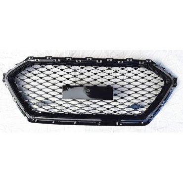 Hyundai Elantra AD 2016+ решетка радиатора без лого черная V2