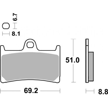 Гальмівні колодки SBS Standard Brake Pads