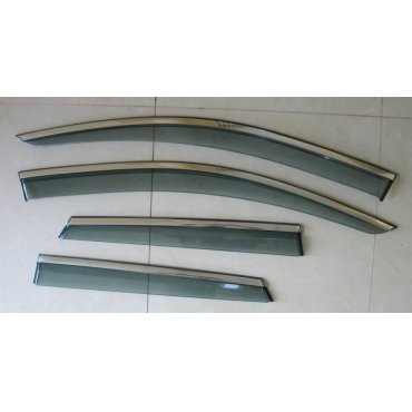 Renault Captur  ветровики дефлекторы окон  ASP с молдингом нержавеющей стали / sunvisors