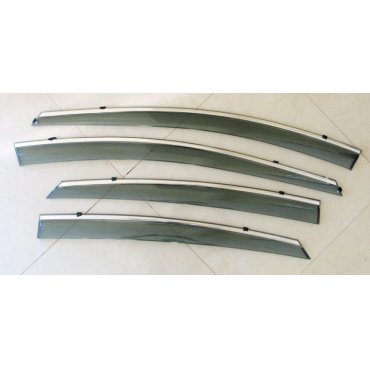 Hyundai Elantra MD ветровики дефлекторы окон ASP с молдингом нержавеющей стали / sunvisors