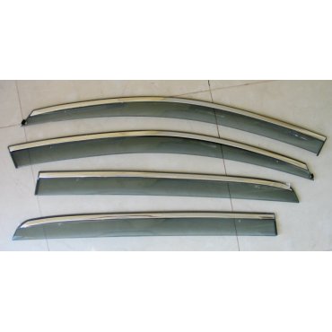 Volkswagen Golf 6 ветровики дефлекторы окон ASP с молдингом нержавеющей стали / sunvisors