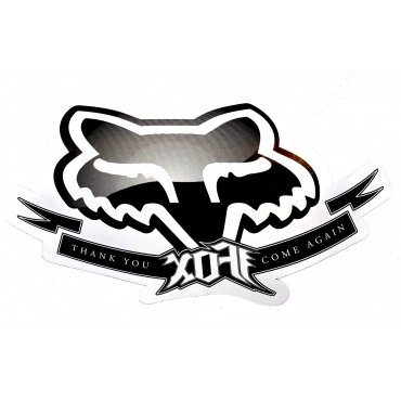 Наліпка FOX Authorized Dealer Window [Black]