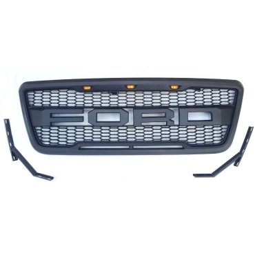 Ford F150 Mk11 2003+ решетка радиатора с LED огнями в стиле Raptor KRN