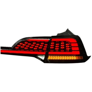Tesla Model 3 оптика задняя красно черная LED SET стиль ZW