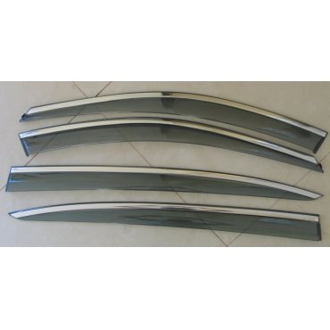 BMW 5 серии F10  ветровики дефлекторы окон ASP с молдингом нержавеющей стали / sunvisors