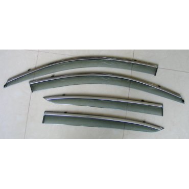 Honda Accord 8 ветровики дефлекторы окон ASP с молдингом нержавеющей стали / sunvisors