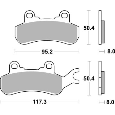 Гальмівні колодки SBS Racing Brake Pads