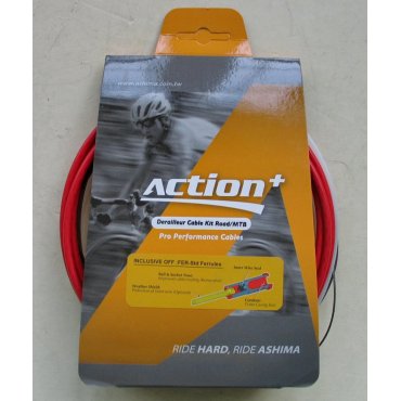 Набор оплеток и тросов Ashima Action+ [Red]