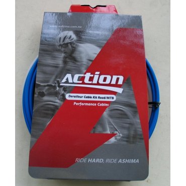 Набор оплеток и тросов Ashima Action [Blue]