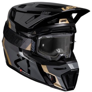 Шолом LEATT Moto 8.5 Helmet + Goggle [Black]