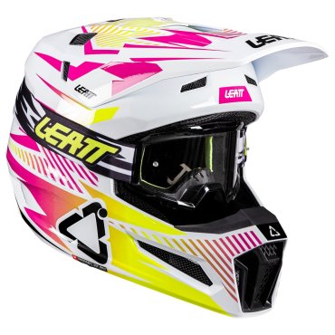 Шолом LEATT Moto 3.5 Helmet + Goggle [Storm Pink]