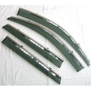 Hyundai Tucson  ветровики дефлекторы окон ASP с молдингом нержавеющей стали / sunvisors