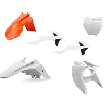 Пластик Polisport MX kit - KTM 65 (16-) [Orange/White]