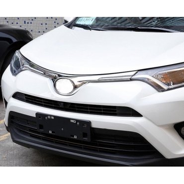 Toyota RAV4 Mk4 2016+ хром накладка на решетку радиатора верхняя