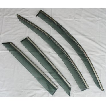 Peugeot 3008 / 4008 2016+ ветровики дефлекторы окон ASP с молдингом нержавеющей стали / sunvisors