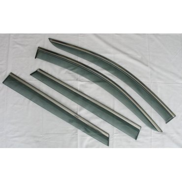 Peugeot 5008 2017+ ветровики дефлекторы окон ASP с молдингом нержавеющей стали / sunvisors