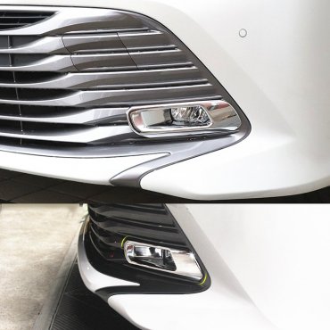 Toyota Camry XV70 2018+ хром накладки на передние противотуманные фары