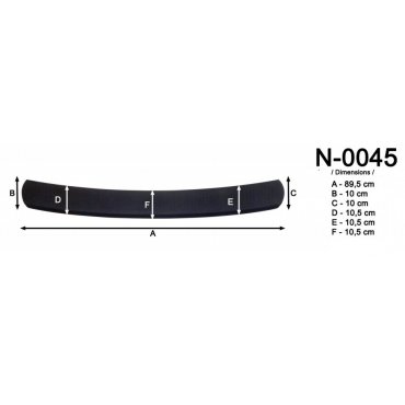 Volkswagen Golf 7 Variant / Sportwagen накладка защитная на задний бампер полиуретановая