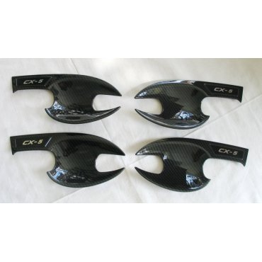 Mazda CX-5 2017+ накладки карбон под дверные ручки тип C