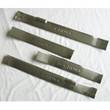 Suzuki SX-4 S-Cross хэтчбек накладки защитные на пороги дверных проемов верхние V1