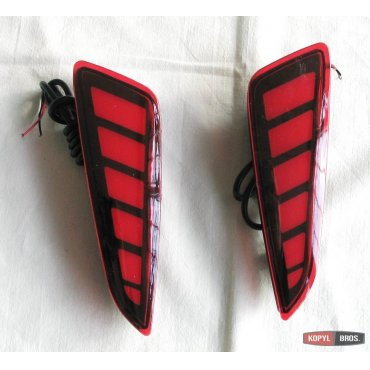 Toyota C-HR LED вставки катафоты в задний бампер тип V1