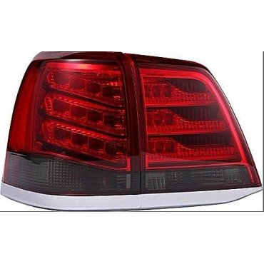 Toyota Land Cruiser LC 200 оптика светодиодная задняя красная дымчатая  LED